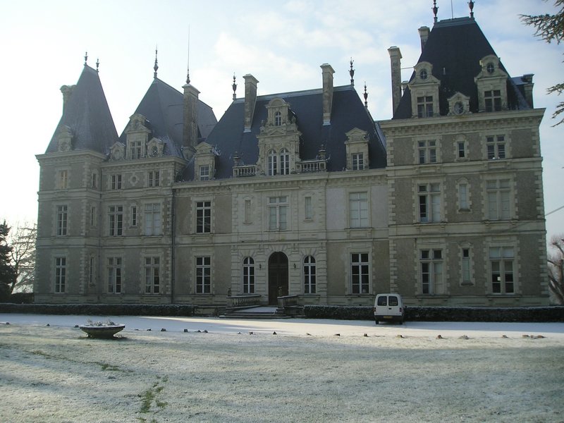 kasteel in de winter