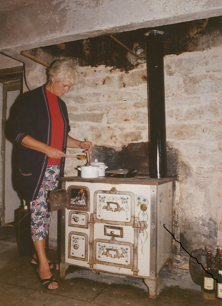 koken op het antieke fornuis, Mersuay